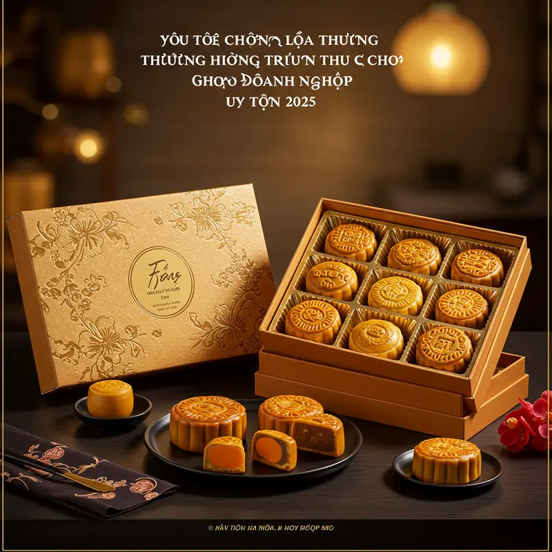 Tiêu chí lựa chọn bánh Trung Thu doanh nghiệp nổi bật bởi sự tinh tế và sang trọng.