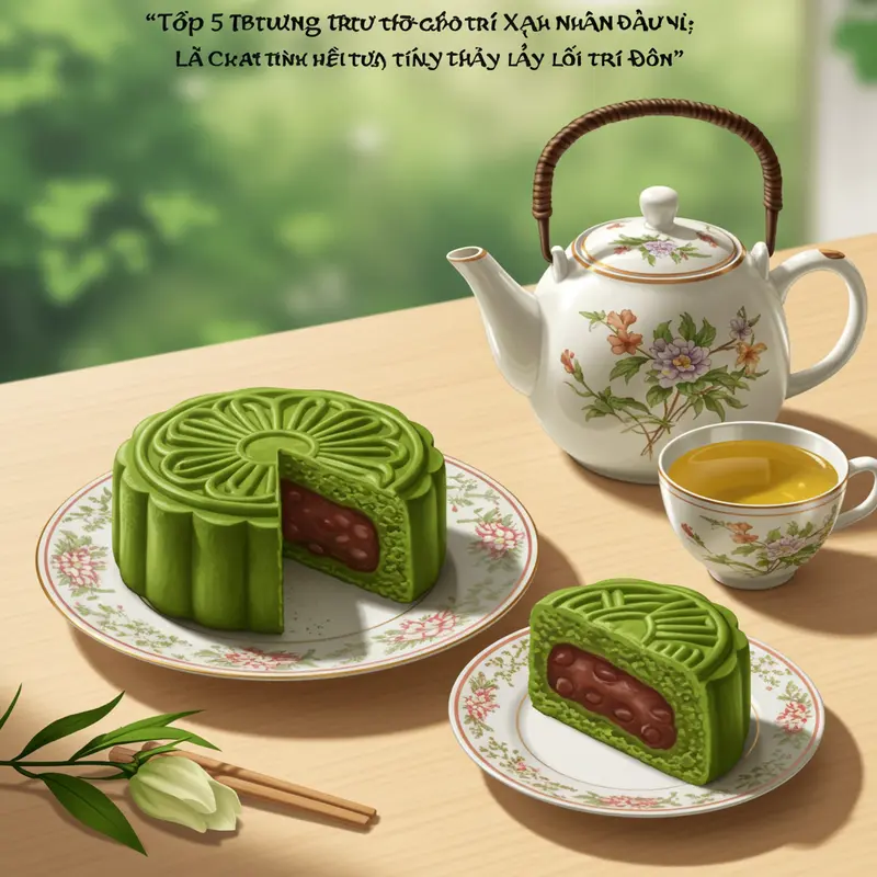 Hộp bánh trung thu gỗ cao cấp chạm trổ tinh xảo, bày biện bên cạnh những chiếc bánh trung thu sang trọng.