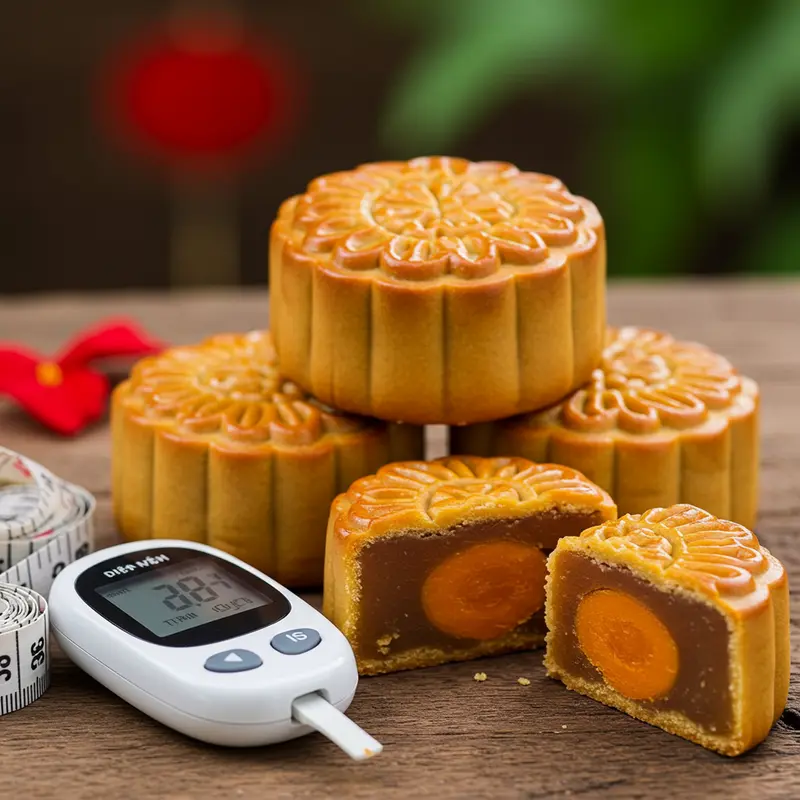 Bánh trung thu truyền thống chứa nhiều đường gây ảnh hưởng đến sức khỏe người ăn kiêng và tiểu đường.