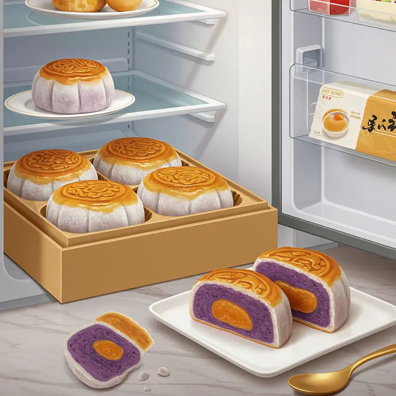 Nguyên liệu tươi ngon, chuẩn bị sẵn sàng cho bánh mochi khoai môn trứng muối.