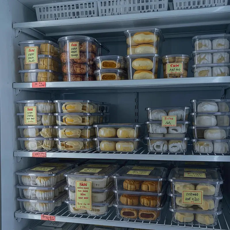 Bánh mochi Trung Thu tươi và các dấu hiệu nhận biết bánh bắt đầu hỏng.