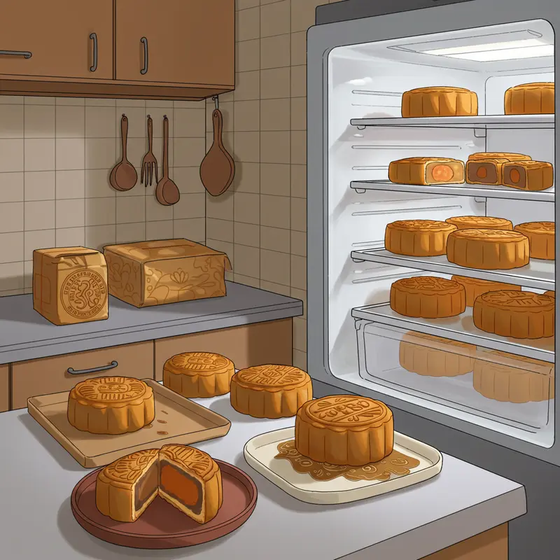 Các loại bánh Trung Thu phổ biến cùng thông tin hạn sử dụng trên bao bì.