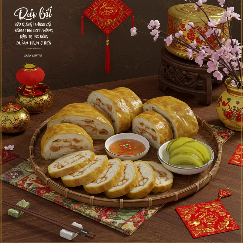 Bánh chưng, bánh tét – biểu tượng ẩm thực Tết Việt, thể hiện sự sum vầy và truyền thống.