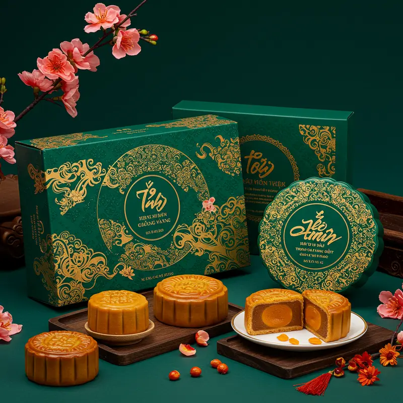 Bánh Trung Thu dát vàng và đính kim cương – đỉnh cao của sự sáng tạo và sang trọng.