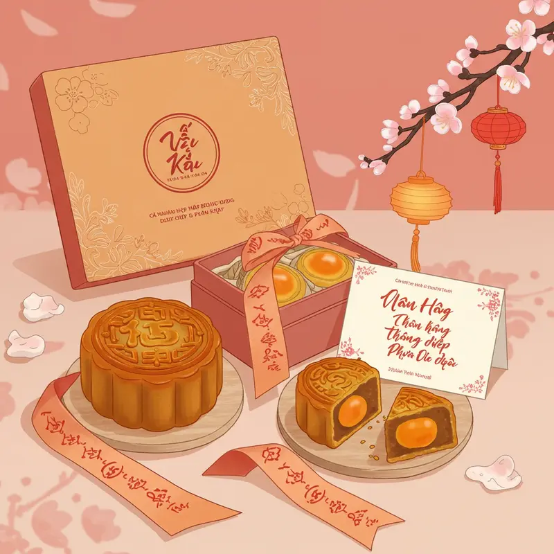 Các phong cách trang trí hộp bánh Trung Thu đa dạng từ truyền thống đến hiện đại.