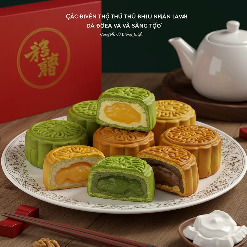 Bánh trung thu nhân lava với trứng muối chảy và socola chảy nổi bật về hương vị và kết cấu.