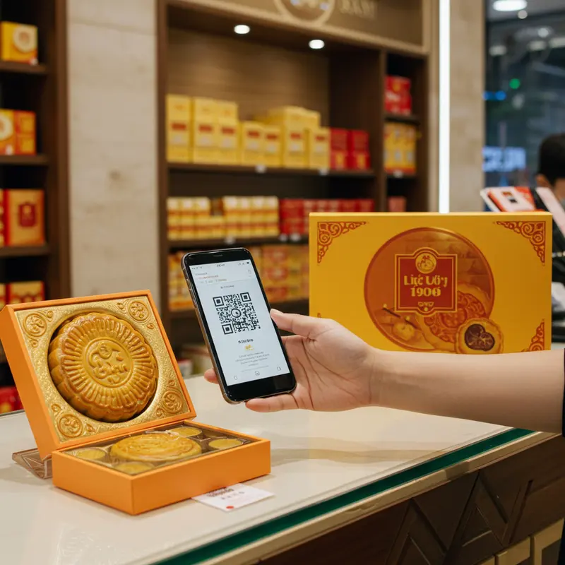 Hộp bánh trung thu cao cấp và hàng giả dễ lẫn lộn trên thị trường.