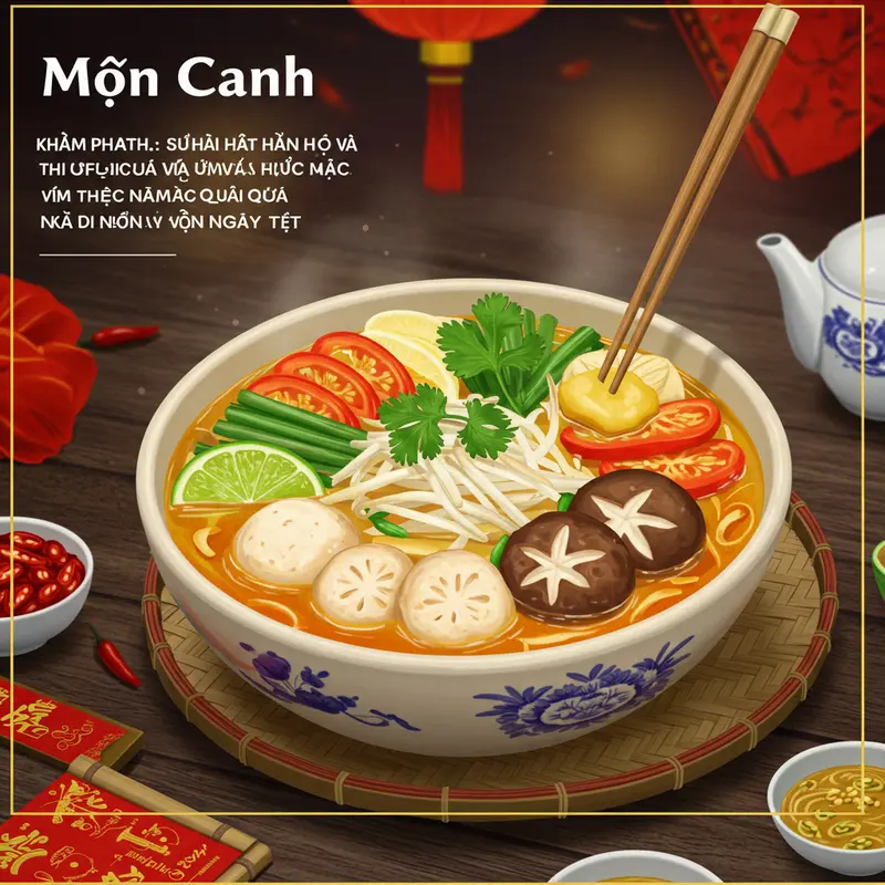 Gia đình Việt quây quần bên mâm cơm ngày Tết với đa dạng món ăn truyền thống.