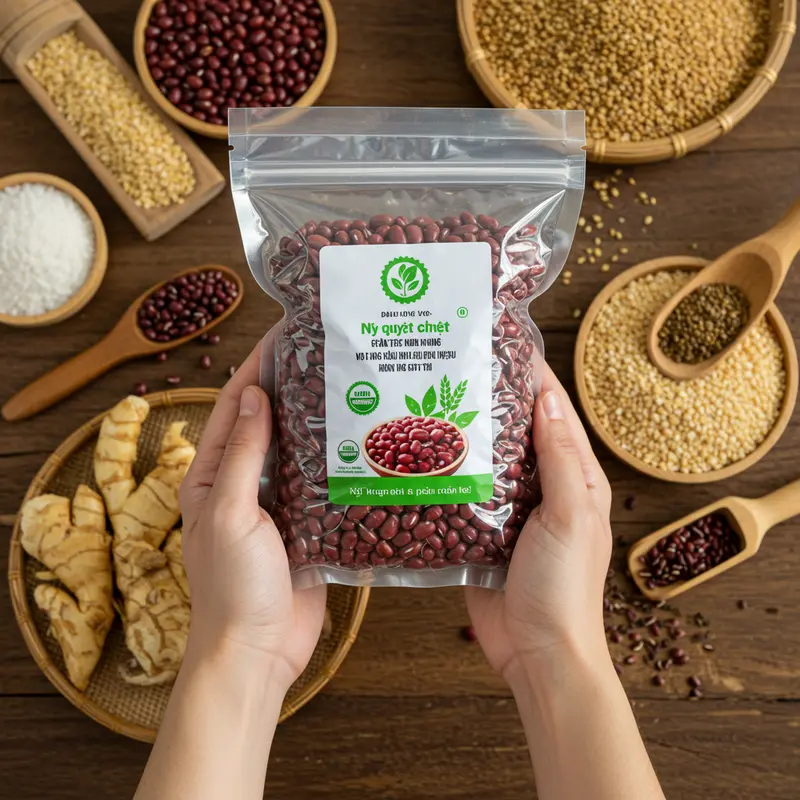 Nguyên liệu hữu cơ đa dạng, chuẩn bị làm nhân bánh Trung Thu.