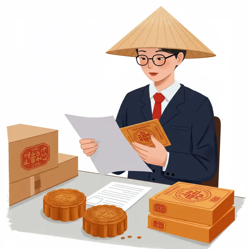 Nhân viên công sở cùng nhau thưởng thức bánh Trung Thu trong không khí thân thiện.