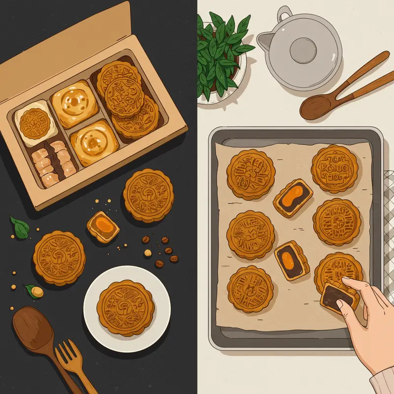 Người tiểu đường cẩn thận xem nhãn thành phần trước khi chọn bánh Trung Thu.