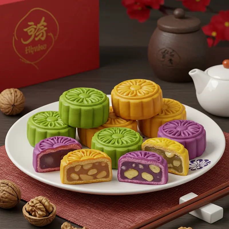 Bánh Trung Thu mini healthy dùng nguyên liệu tự nhiên, ít đường, an toàn sức khỏe.