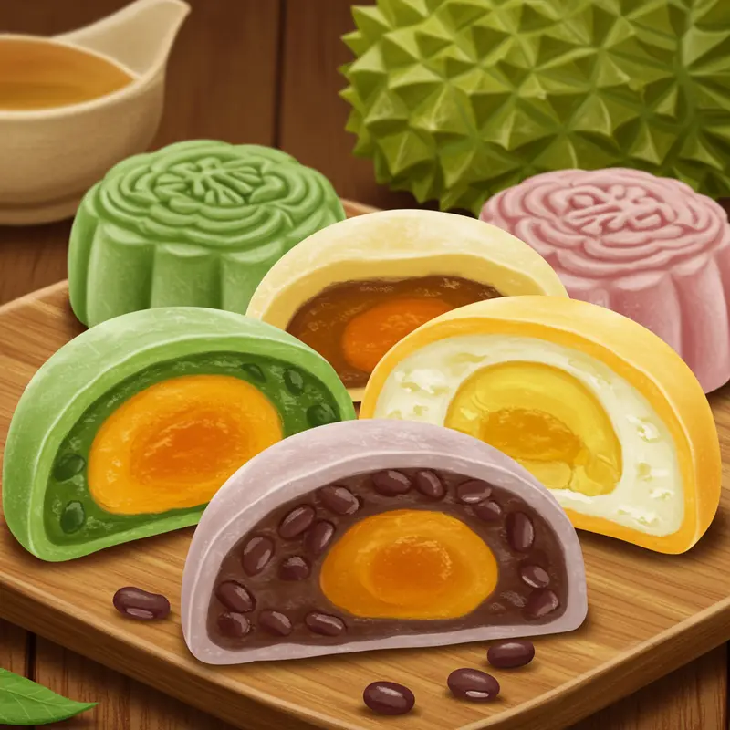 Bánh Trung Thu Mochi kết hợp cảm hứng Nhật Bản và truyền thống Việt.