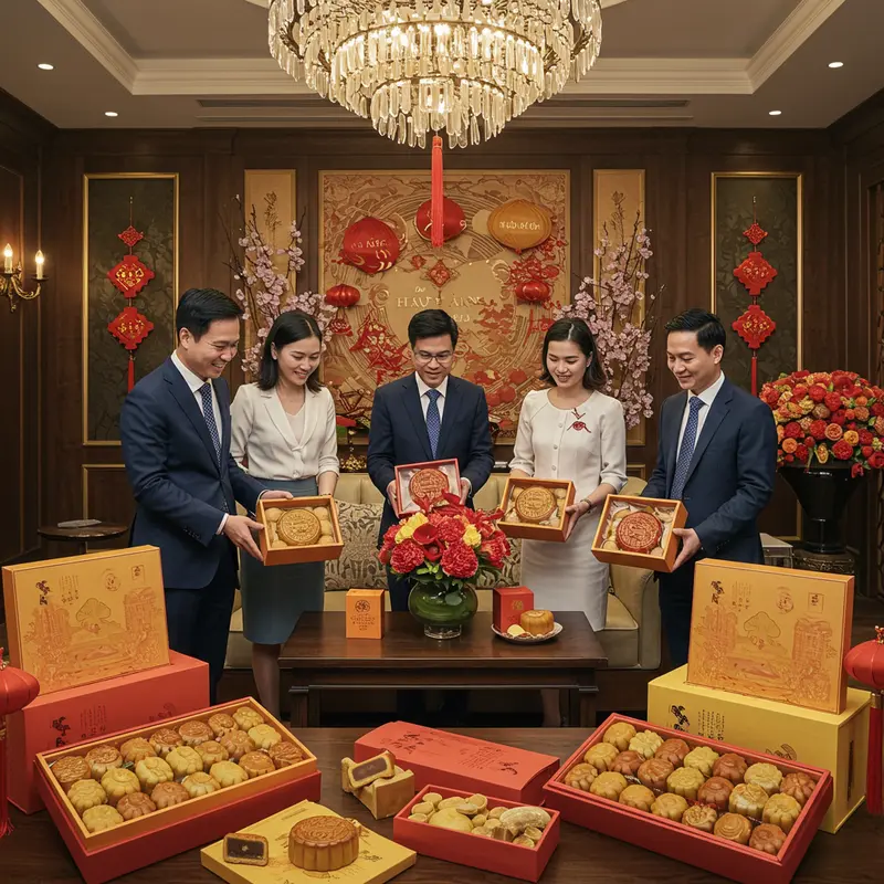 Doanh nghiệp lựa chọn bánh Trung Thu để làm quà tặng tri ân.