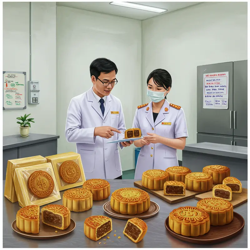 Bánh Trung Thu handmade có ngoại hình, màu sắc và mùi vị đặc trưng với nguyên liệu tươi mới.