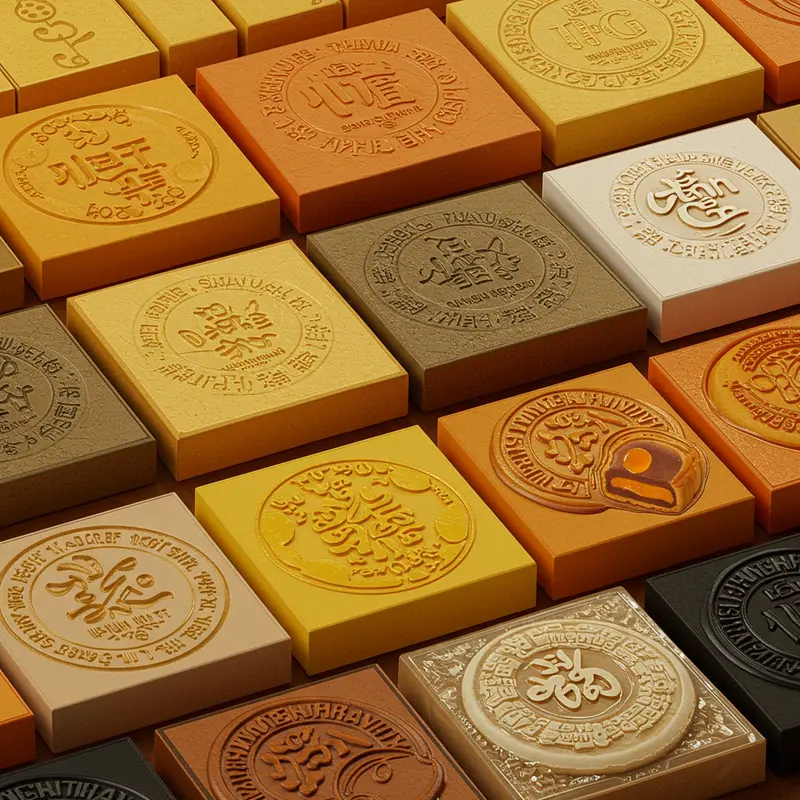 Hộp bánh Trung Thu sang trọng với logo nổi bật, phù hợp làm quà tặng tri ân.