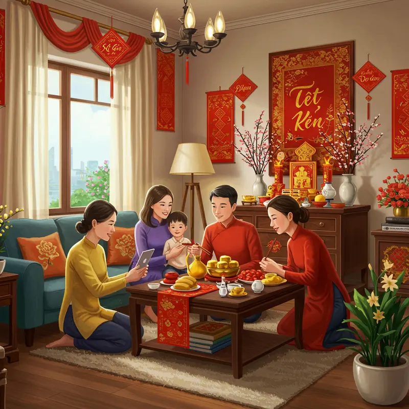 Ngôi làng Việt cổ đón xuân, lưu giữ lịch sử Tết Nguyên Đán.