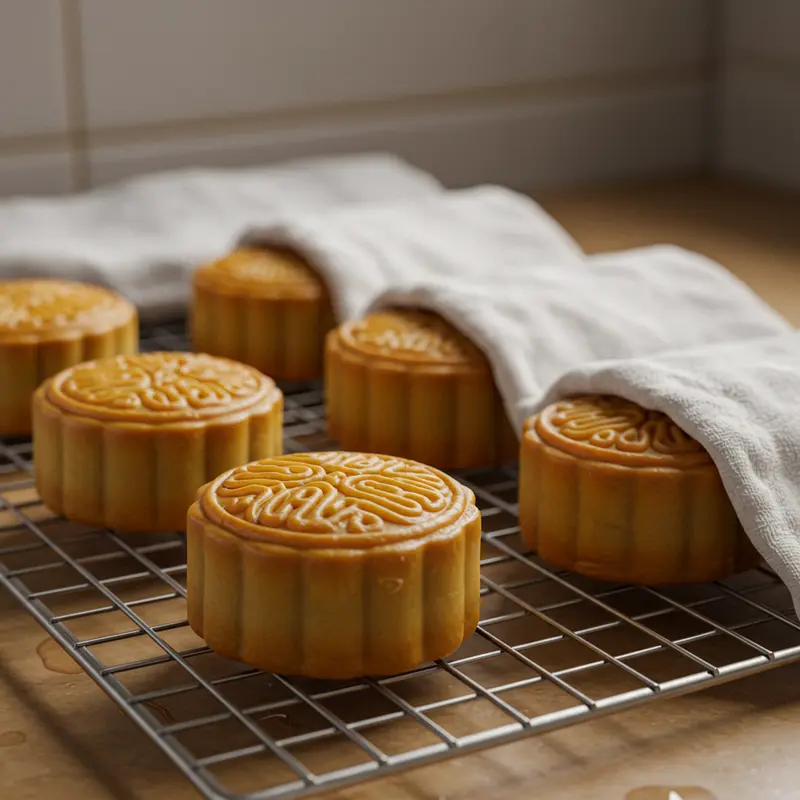 Nguyên liệu làm bánh trung thu dẻo mini đầy đủ, tươi ngon.