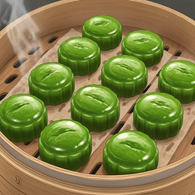 Bánh trung thu lava trà xanh với lớp nhân tan chảy độc đáo và lớp vỏ mềm mịn.