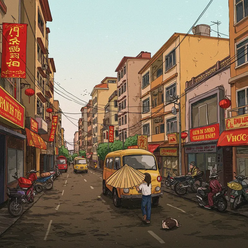 Một gia đình sum vầy, người lớn suy tư về việc chi tiêu Tết.