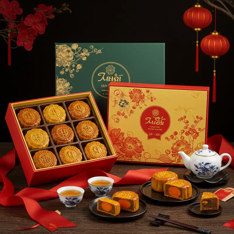 Bàn tay nghệ nhân tạo hình bánh trung thu truyền thống.