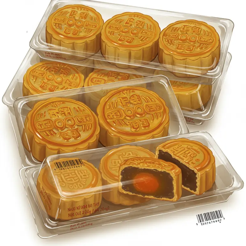 Bánh Trung Thu handmade có ngoại hình, màu sắc và mùi vị đặc trưng với nguyên liệu tươi mới.