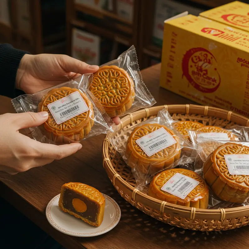 Nhóm bạn trẻ chia sẻ những chiếc bánh trung thu giá rẻ tại nhà.