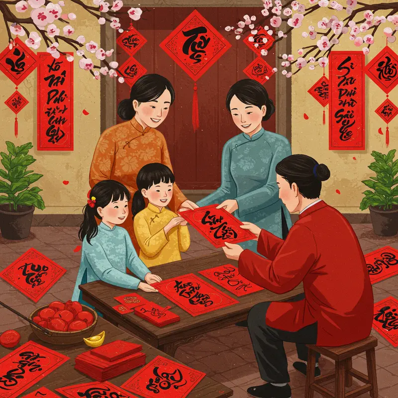 Không khí nhộn nhịp và linh thiêng tại chùa vào dịp Tết.