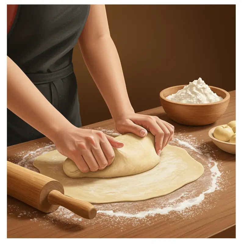 Nguyên liệu chuẩn bị làm vỏ bánh nướng mềm dẻo