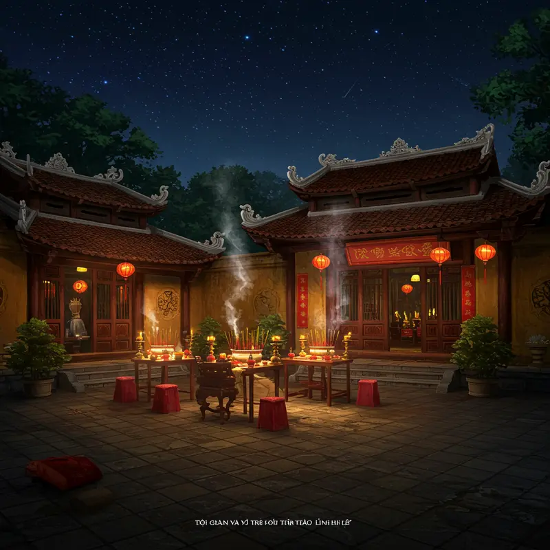 Gia đình Việt quây quần thực hiện Lễ cúng Giao Thừa trong không khí ấm cúng.