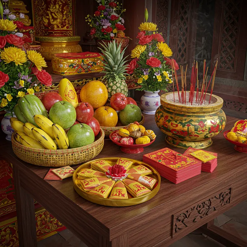 Không khí nhộn nhịp và linh thiêng tại chùa vào dịp Tết.