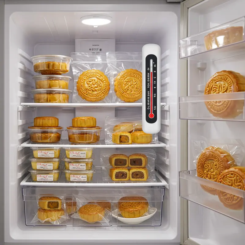 Mặt cắt bánh trung thu lava cho thấy nhân chảy hấp dẫn.