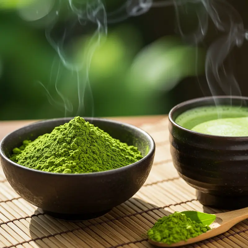 Bột matcha tươi sáng và trà xanh hiện đại – nguồn cảm hứng của giới trẻ.