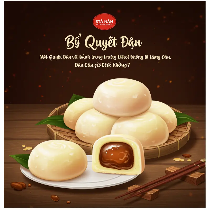 Bánh trung thu mochi với lớp vỏ dẻo mềm và nhân đa dạng hiện đại.