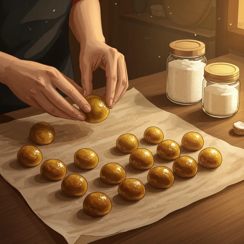 Các nguyên liệu chuẩn bị cho nhân bánh Trung Thu truyền thống.