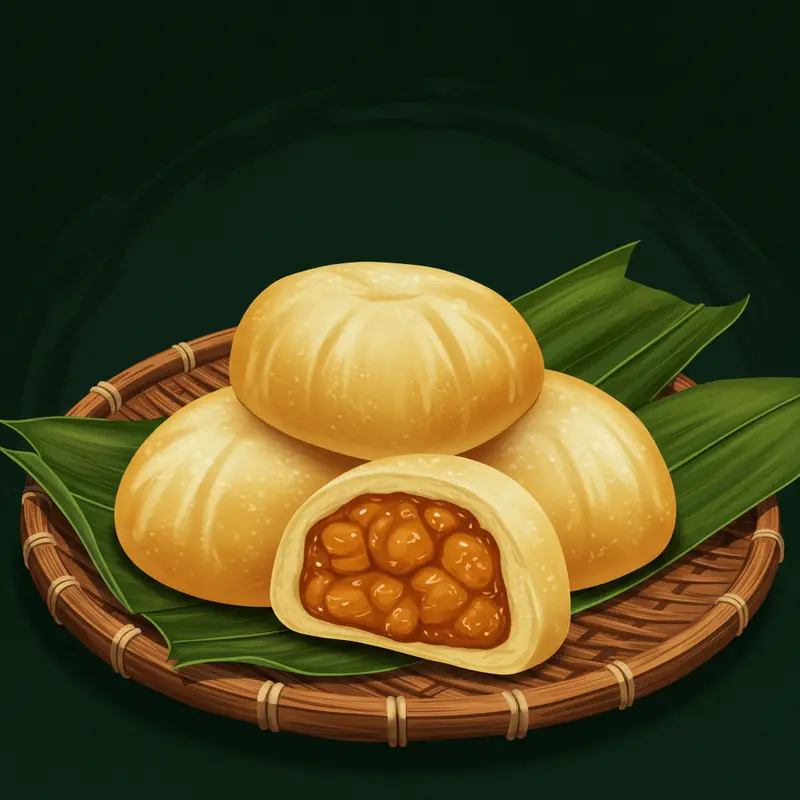 Những chiếc mochi với vỏ bị khô, nứt bên cạnh mochi có vỏ mềm mịn hoàn hảo.