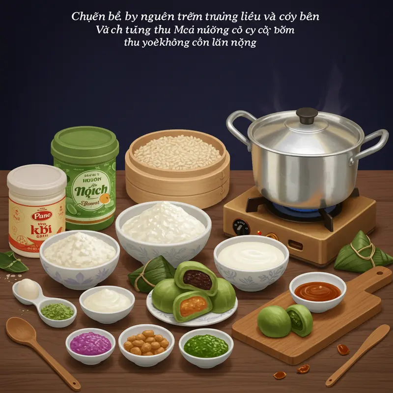 Bánh Trung Thu mochi đủ màu sắc, tròn đều, mịn màng được bày biện đẹp mắt.