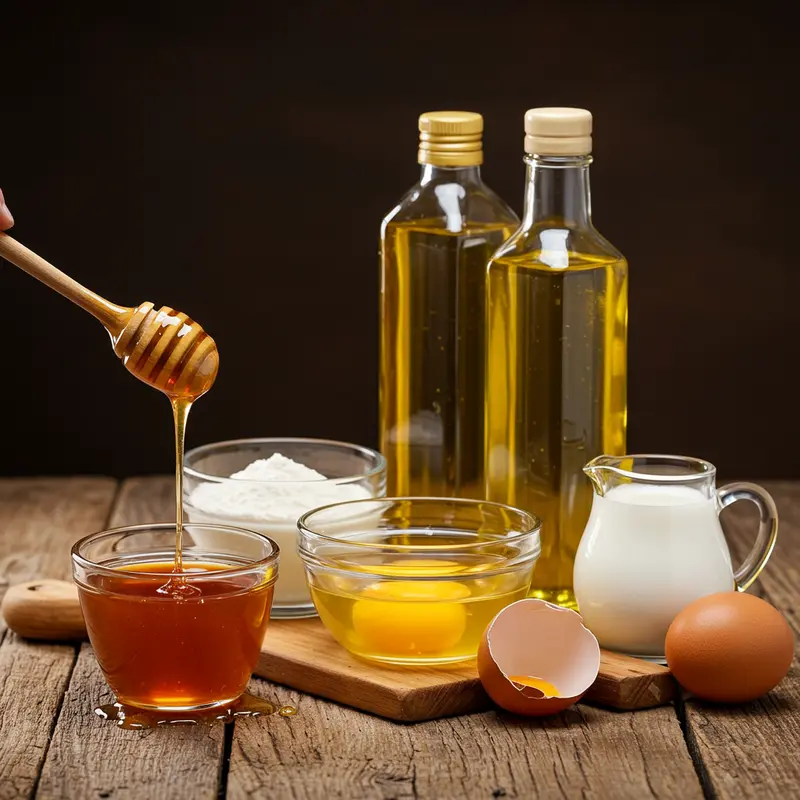 Nguyên liệu chuẩn bị làm vỏ bánh nướng mềm dẻo