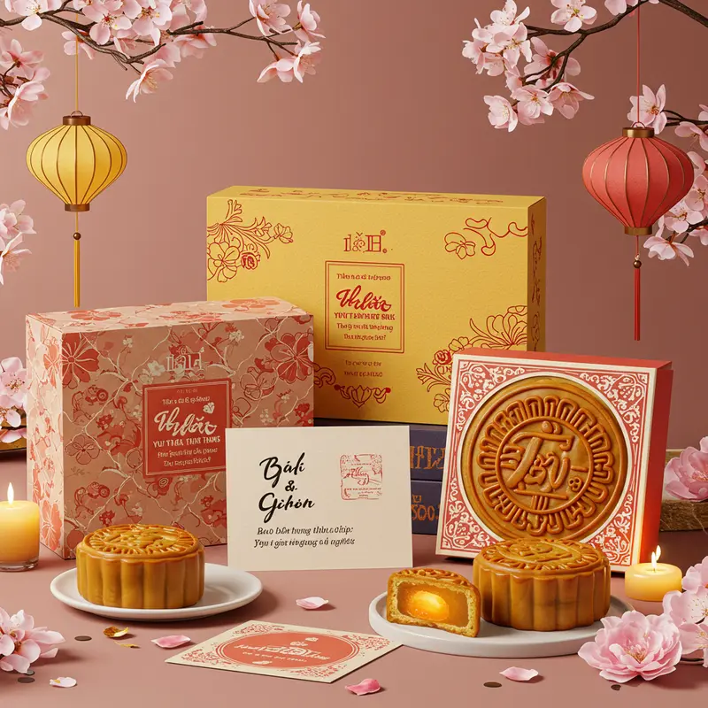 Nhân viên công sở cùng nhau thưởng thức bánh Trung Thu trong không khí thân thiện.