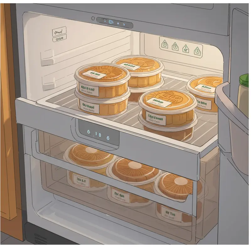 So sánh vỏ bánh Trung Thu tươi ngon và bánh có dấu hiệu mốc, đổi màu.