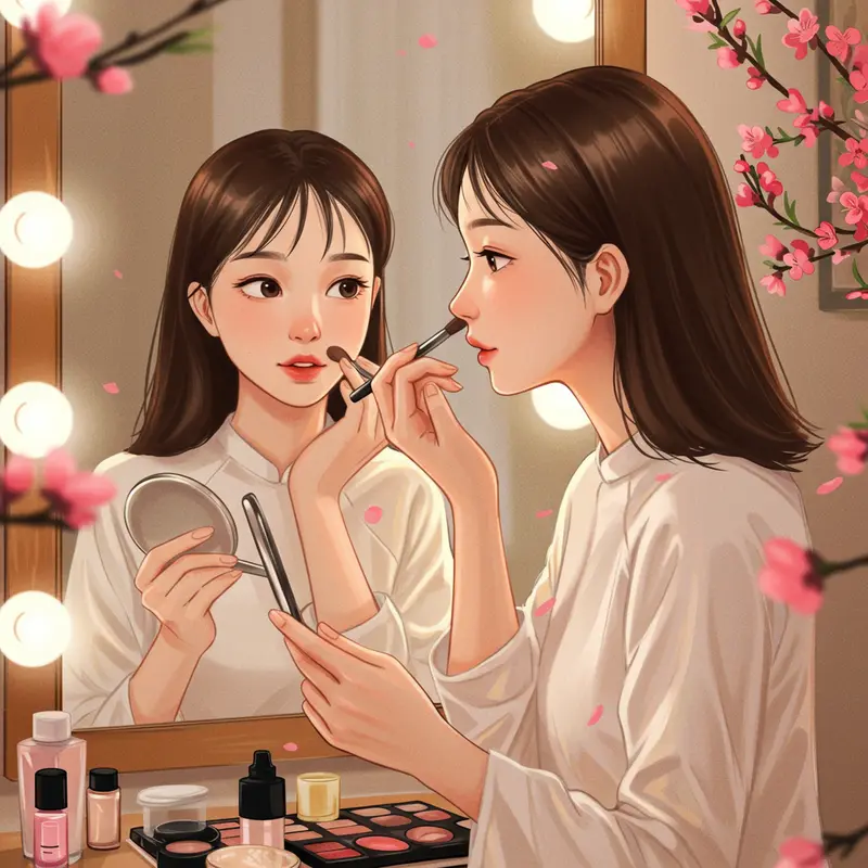 Rửa mặt nhẹ nhàng và dưỡng ẩm giúp da sáng khỏe đón Xuân.