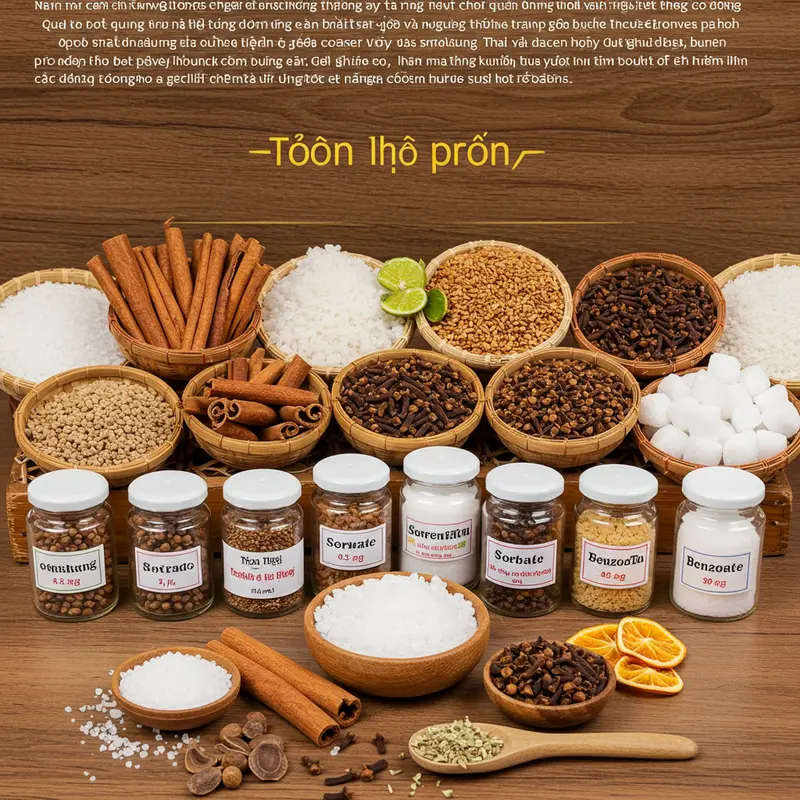 Các loại chất bảo quản phổ biến trong thực phẩm và bánh Trung Thu