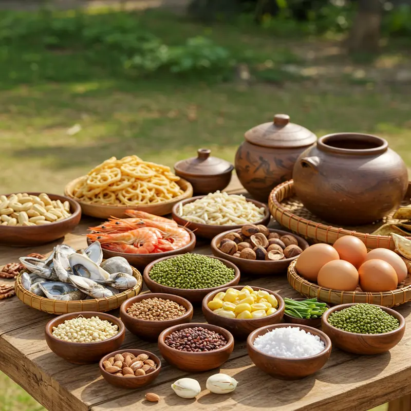 Nguyên liệu đặc sắc tạo nên bánh Trung Thu Quảng Ninh.