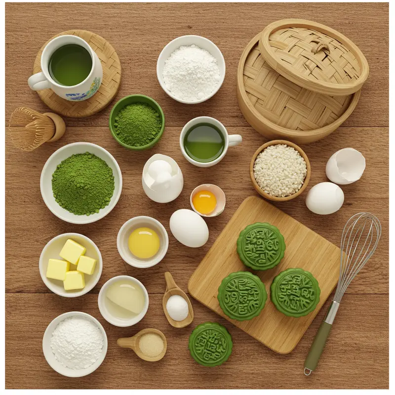 Bánh trung thu lava trà xanh với lớp nhân tan chảy độc đáo và lớp vỏ mềm mịn.