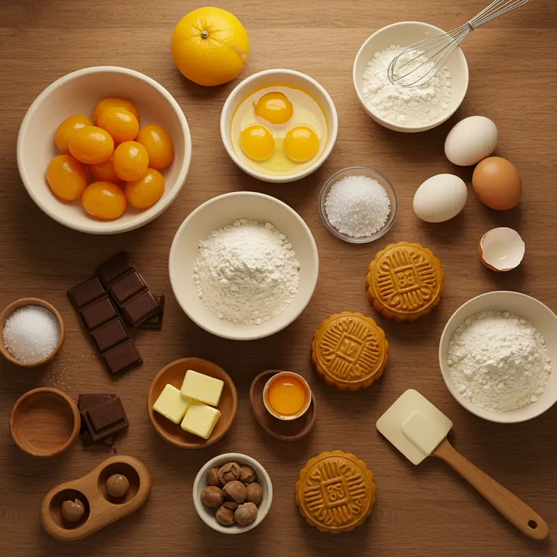 Bánh trung thu nhân lava với trứng muối chảy và socola chảy nổi bật về hương vị và kết cấu.