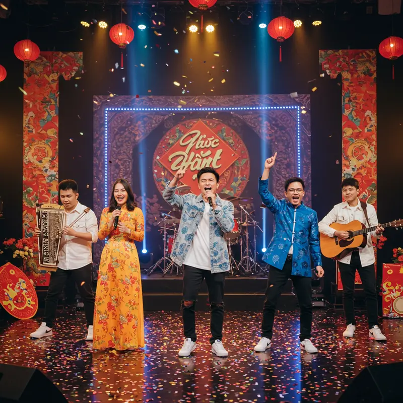 Dân ca truyền thống được trình diễn trong dịp Tết cổ truyền Việt Nam.