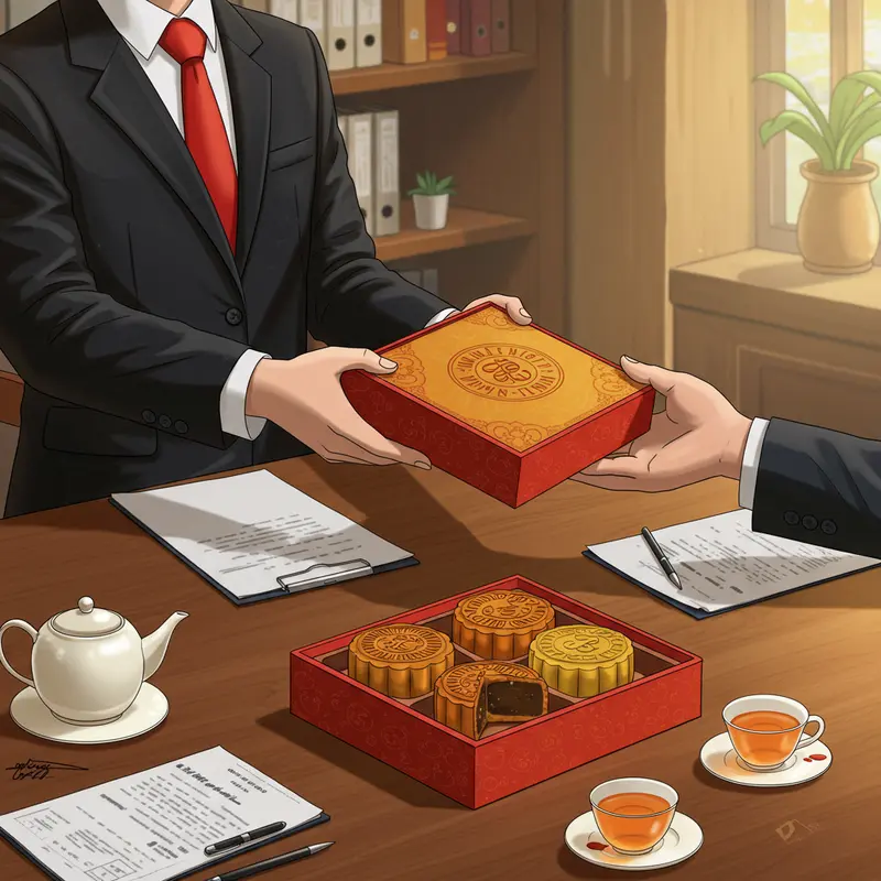 Hộp bánh Trung Thu sang trọng tôn vinh giá trị quà tặng doanh nghiệp.