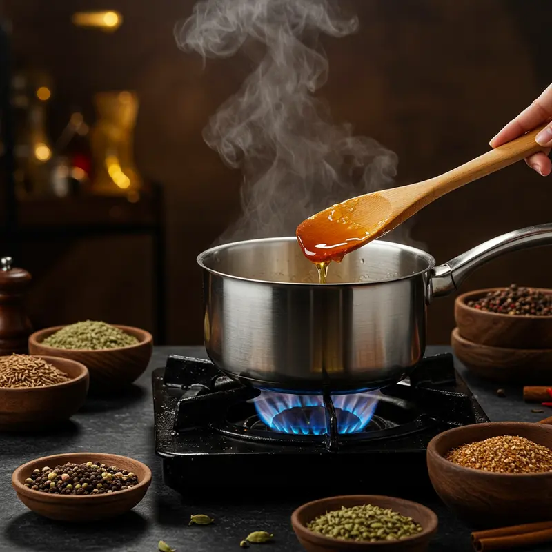 Nước đường kết hợp với các nguyên liệu truyền thống tạo nên bánh nướng chuẩn vị