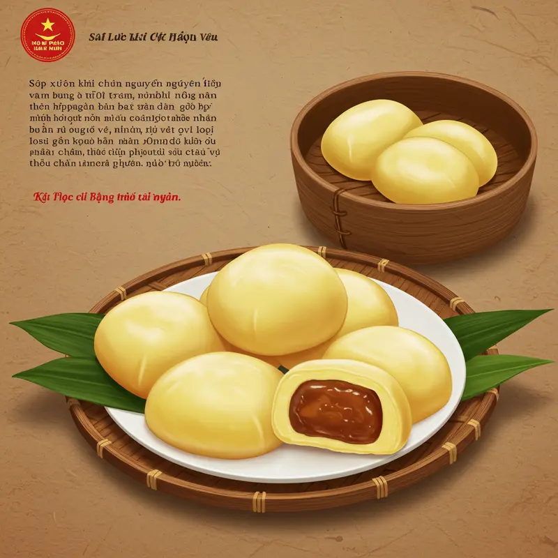 Những chiếc mochi với vỏ bị khô, nứt bên cạnh mochi có vỏ mềm mịn hoàn hảo.