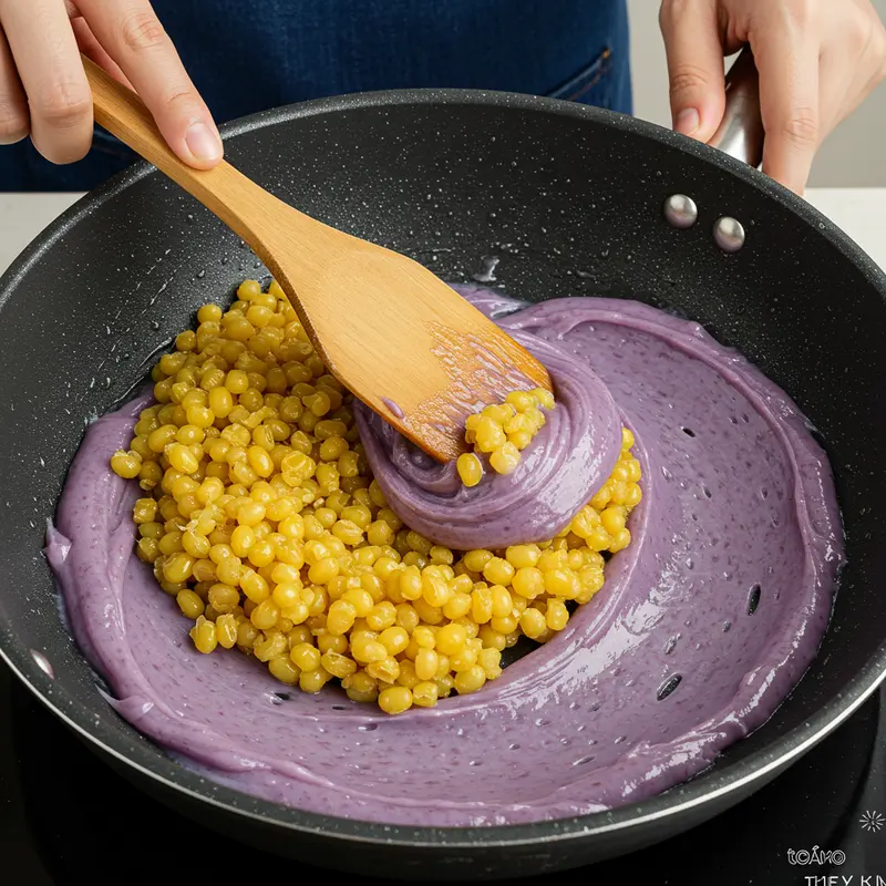 Nguyên liệu tươi ngon là nền tảng cho nhân bánh mịn dẻo.